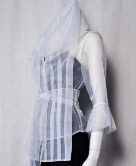 Chiffon Blouse w/matching cami - Picture 3 of 5